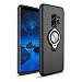 Produktbild Galaxy S9 Plus Hülle, SsHhUu 360 Degree Rotating Ring Magnetic Car Mount Rugged Stoßdämpfung & Staubabweisend Kompletter Schutz Hybrid-Koffer Telefon Kasten für Samsung Galaxy S9 Plus (6.2") - Schwarz