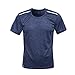 Produktbild Shangqi Gym Herren Fitness T-Shirt Slim Fit | Moderner Männer Bodybuilder Trainingsshirt Kurzarm Top | Herren Sport T-Shirt - Bekleidung für Bodybuilding Training