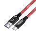 Produktbild iMangoo Supercharge Kabel, 1,2 m 5A SuperCharge USB C Schnelles Datentransfer Nylon Typ C ladekabel Kompatibel mit Huawei P30 Pro P20 Pro P10 Plus Mate 9 Mate 10 Mate 20 Pro Honor V10 Note 10 Rot
