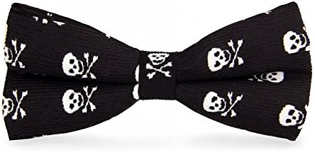 Black Skull Bow Tie