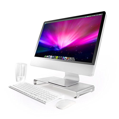 Suaoki IPS-Z05B Aluminum Monitor / Notebook Ständer Schreibtischregal für PC, iMacs, Macbooks und Laptop Silber - 3