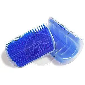 The Pets Company Cats Self Groomers Soft Wall Corner Massage Combs Grooming Brush Massager Tool for Long Short Fur Cat Kitten, Pack 2