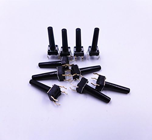VDOTT® 10x Momentary Tactile Tact Push Button Normally Open For PCB Arduino Breadboards