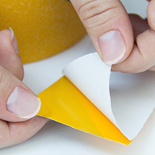 Relaxdays Anti-Rutsch-Klebeband 50 mm Rolle mit 5 m Grip Tape als Antirutschbelag für rutschfeste Treppenstufen im Innen- und Außenbereich, schwarz-gelb - 3