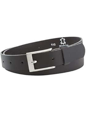 Business Gürtel Herren JOE belt schwarz Bundweite 90 - 120 cm Rindsleder Gürtelschließe nickelfrei Gürtellänge...