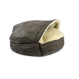 Snoozer Pet Products ? Luxury Cozy Cave Dog Bed with Microsuede | Large - Dark Chocolate