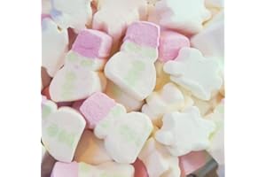 NILLKANTH Christmas Tree Marshmallows, Santa Marshmallows,Snowman & Snowflakes Mix Perfect for Hot Chocolate, Baking, and Gifting (225g, Snowman & Snowflakes)