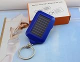 safeinu 3led mini solar small electric, key chain, Flash Bright Flashlight Keychain Key Ring