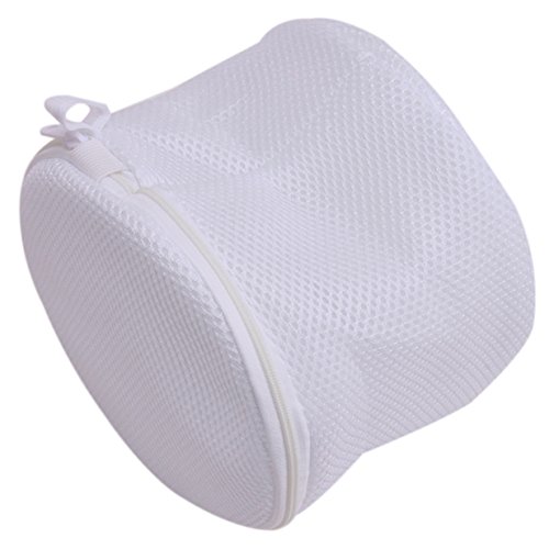 Lalang Wäschesack, Wäschenetz Wäschebeutel mit Reißverschluss Ideal für BH Waschbeutel, Unterwäsche, Socken, Strumpfhosen, Babysachen (Weiß)