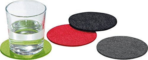 Filz Untersetzer bunt , 8er Set, farbig, Filzuntersetzer