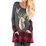 ITISME Damen Strickjacke Lose Strick Tunika Bluse Krawatte Knoten Henley Tops Bat Wing Plain Shirt Pullover
