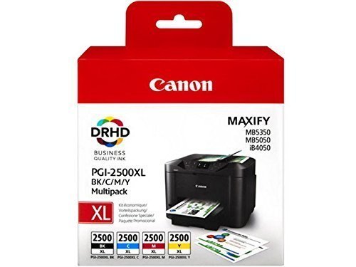 1x Satz Original Tintenpatrone Canon PGI-2500 für Canon Maxify MB 5050 - BK, Cy, Ma, Ye - -