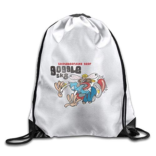 HLKPE Skate Boarding Cute Gym Drawstring Bags Travel Backpack Tote School Rucksack