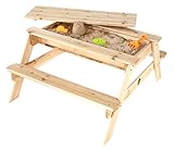 hochwertiges Produkt Plum Outdoor-Spieltisch aus Holz, Sandkasten und Picknicktisch