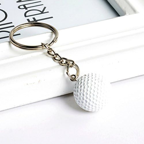 Auter 4cm Softball Ball Basketball Golf Charm Keychain Pendant