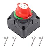 Buena Calidad: Hecho de carcasa de plástico ABS para resistir las condiciones marinas adversas, fácil de instalar, independiente o bloqueada junto con otros interruptores para aislar y asegurar el sistema eléctrico.