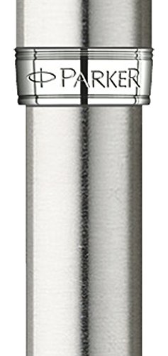 Parker S0809230 Sonnet Rollerball Pen, Stainless Steel with Chrome Trim, Medium Point - Black Ink