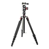 Firmcam Profi Carbon Stativ/Reisestativ 4-in-1 inkl. Präzisions Kugelkopf (FC255)