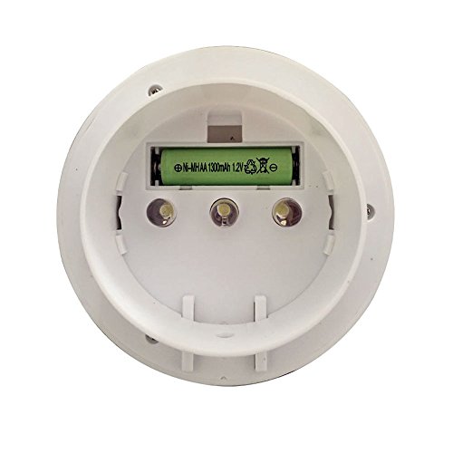 Kabellos Licht Solar LED Powered Lichtsteuerung Outdoor Zaun-Licht und Wandleuchte Weiß (4 Stück) - 3