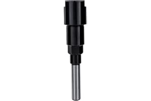 Bestgle Vástago Router Bit Collet Extension Router Rod Vástago Redondo, 8mm Vástago Varilla Fresado Soporte Adaptador Extensor para Recortes de Carpintería