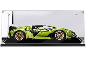 ZHLY Vitrine Schaukasten Für Lego Lamborghini Sián FKP 37 Display Case Acryl Schaukasten für Lego 42115