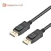 Produktbild Benfei Kabel mit DisplayPort zu DisplayPort, ca. 180 cm (2 K @ 165 Hz, 2 K @ 144 Hz, 4 K @ 60 Hz) DisplayPort 1.3 High-Speed-Kabel für PC, Laptop, TV, Stecker zu Stecker, Schwarz