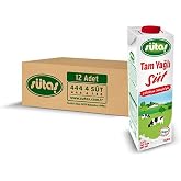 s&uuml;tas Tam Yağlı S&uuml;t 1 L (12 adet)