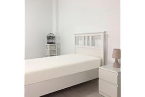 RUFINO DÍAZ Sábana Bajera Invierno Ajustable Coralina (Blanco - 135 cm) - Se Adapta Perfectamente a tu colchón - Tejido Suave, agrable y Resistente