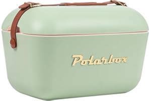 ‎KREHER Kreher® Kühlbox Passive Kühlbox Kühltaschen Polar in Retro Vintage Design aus Kunststoff mit polystyrol (Airpop) thermische Isolierung