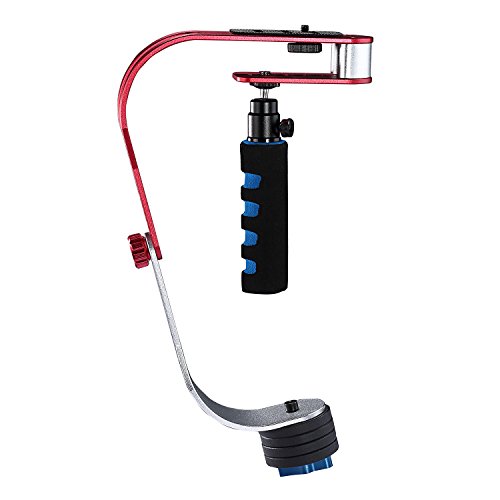 Neewer   en alliage d aluminium Poign  e Stabilisateur    main lev  e  capacit   de charge 1  kilogram 1KG  avec Phone Clip et Mount Adapter  pour appareils photo r  flex num  riques tels que Nikon  Canon  Sony A7 A7ii A7R A7S  iPhone 6s 6 5S 5 4S 4  GoPro