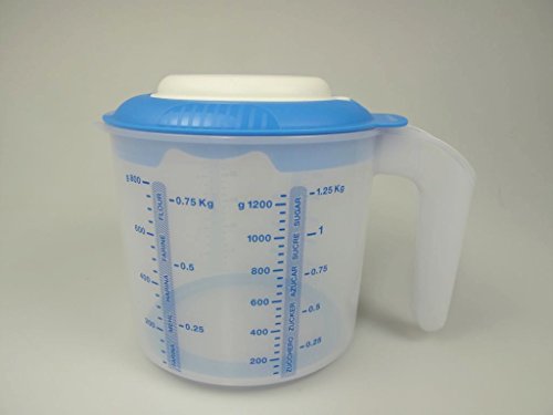 TUPPERWARE Backen Messbecher Candy Mini 1,25 L blau D217 Rührbecher Rühr-Mix