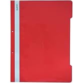 Leitz 41891020 Telli Dosya, A&ccedil;ık Kırmızı, 50'li