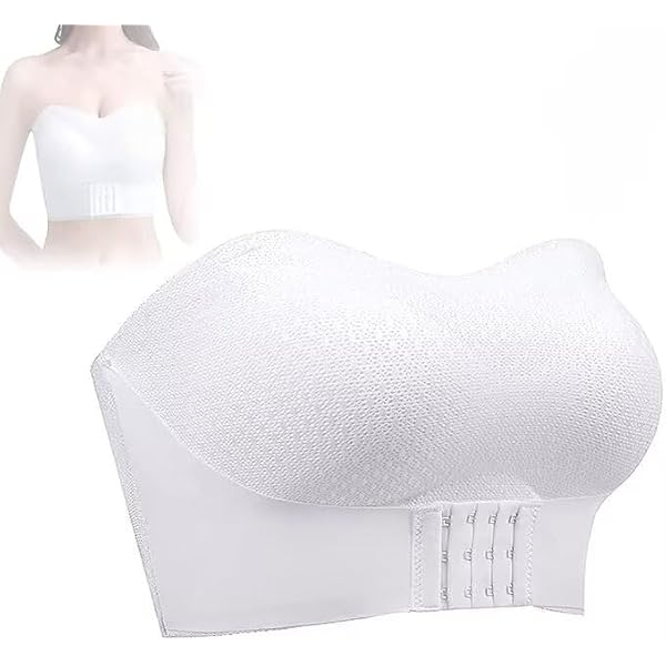 Soutien-Gorge Sans Bretelles Invisible Push-Up – Bandeau Antidérapant Ultra Confort Avec Bretelles Transparentes Amovibles