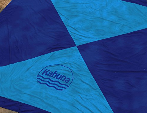 Kahuna Strandtuch aus Fallschirmseide – XXL 245 x 245 cm – die größte Stranddecke, Picknickdecke, Campingdecke erhältlich – tragbar, ultraleicht, schnell trocknend, mit 12 Sandtaschen - 7