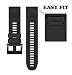 Produktbild Altsommer 5 Farben Armband 22mm für Garmin Fenix 5 GPS-Uhr Weiches Einfarbig Silikon Sportarmband Uhrenarmband Erstatzband Uhrenarmband Erstatzband für Damen Herren Frauen Weiß (Schwarz)