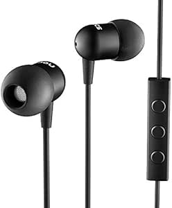 Nocs NS200H-001 (105dB) Earphones with Remote Control and Microphone (Black) (Import Germany)