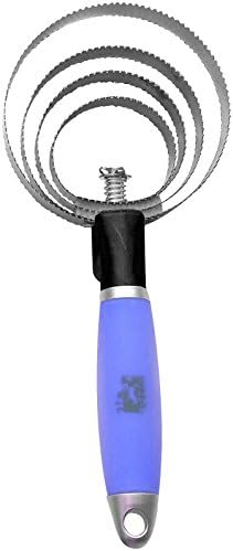 Hippo-Tonic Unisex Adult Gel Round Metallic Curry Comb - Neon Blue, One Size