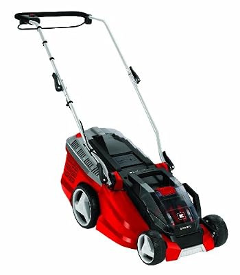 Einhell Tondeuse à gazon sans fil GE-CM 36 Li Power X-Change (Li-lon, 2 x 18 V / 2 x 3,0 Ah, Régime 3.000 trs/min, Largeur de coupe 36 cm, Hauteur de coupe 6 positions (25-75 mm), Bac de ramassage rigide de 40 l)