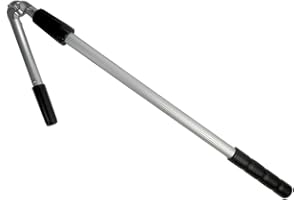 Mango/Palo limpiacristales GBPro telescópico y Ligero de 125cm, Incluye Adaptador de ángulo Gratuito