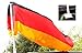Produktbild Trendfinding 10 x Autokorso Autofahne Autoflagge Windhose Deutschland Fussball WM 2018 Fahne Flagge Windsack Schwarz Rot Gold