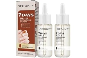 JESSHINY GFOUK Sérum de croissance et de renforcement des ongles 7 jours,Sérum de croissance et de force des ongles,Traitement de croissance des ongles abîmés,Traitement de renforcement des ongles (2 pièces)