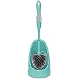 Spotzero By Milton Plastic Slim Toilet Brush with Caddy (Aqua Green)