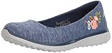  Skechers Microburst-Botanical Paradise, Bailarinas con Punta Cerrada para Mujer, Azul (Navy), 37 EU