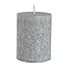 Produktbild Duft Stumpenkerze - Pflanzenwachs kerze / bio kerze, Grau, 7,5 x 10 cm, 60 h Brenndauer, Duft: Ocean Breeze (7,5 x 10 cm, grau) BESTEN NATUR STUMPENKERZE