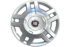 RIXTO Kit de 4 tapacubos adaptables - para FIAT DUCATO Modelo 2009 (Logo Rojo) - diámetro 15" - no Original