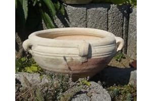 TERRACOTTA-TOEPFE-DE B-Ware ! Schale Blumentopf echt Terrakotta ø 30 cm, Blumenkübel für Garten und Wohnung Terracotta Pflanzschale mediterran