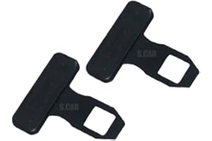 ANNA FLOWERS 2 Pezzi Interruttore Auto Disattiva Allarme Della Cintura di Sicurezza Auto Fibbia Della Cintura Fermo per Cintura di Sicurezza Nero