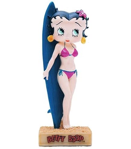 Figura Betty Boop Azafata – Colección N°9 | Resina Brillante De 10 Cm Para Coleccionistas