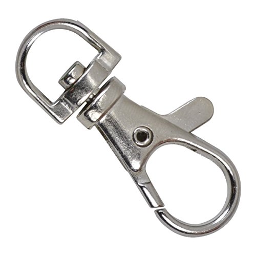 CAOLATOR Schwenk Karabinerhaken Haken Schlüsselanhänger Zinklegierung Schlüsselkette 10 Stück - 4