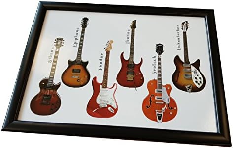 Comfortable Clasic Guitar Design Padded Beanbag Cushioned Lap Tray - Perfect for Laptops, Writing or Laptops